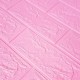 Самоклеюча декоративна 3D панель під цеглу в рулоні 3D Loft 3080x700x3 мм Рожевий