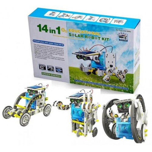 Конструктор на сонячних батареях Green Enegry Solar Robot робот 14 в 1