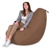 Крісло Мішок Груша Замша 150х100 Студія Комфорту Великий коричневий