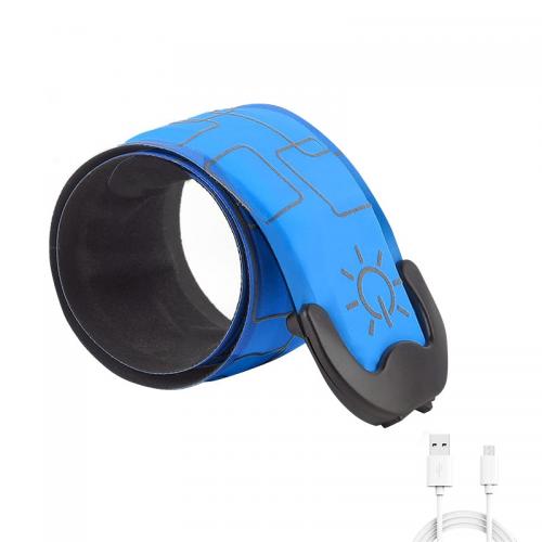 Світлодіодний LED браслет No Brand на руку AY-062 Blue USB акумуляторний Світлодіодний LED браслет No Brand на руку AY-062 Blue USB акумуляторний