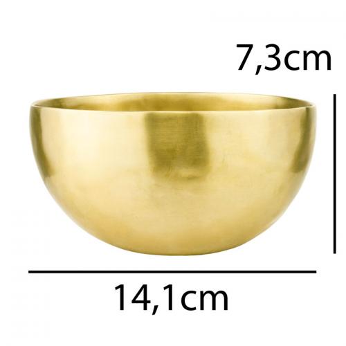 Поющая чаша Тибетская Singing bowl Ручная холодная ковка 14,1/14,1/7,3 см Бронза матовая (26563) в інтернет супермаркеті PbayMarket!