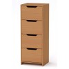 Високий комод Компанит С 48х42х123 см Бук
