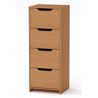 Високий комод Компанит С 48х42х123 см Бук Високий комод Компанит С 48х42х123 см Бук