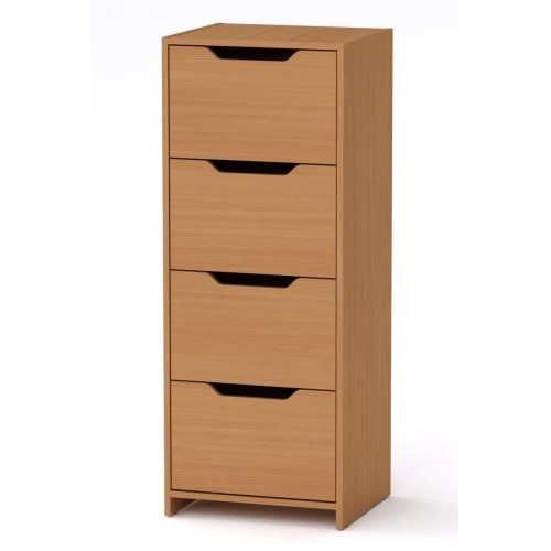 Високий комод Компанит С 48х42х123 см Бук Високий комод Компанит С 48х42х123 см Бук