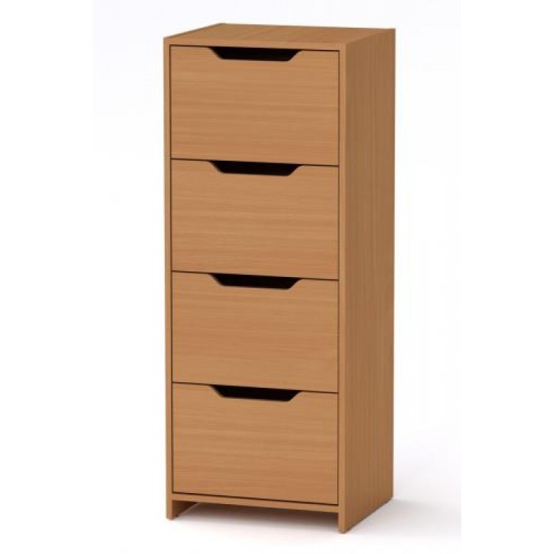 Високий комод Компанит С 48х42х123 см Бук