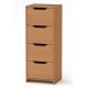 Високий комод Компанит С 48х42х123 см Бук