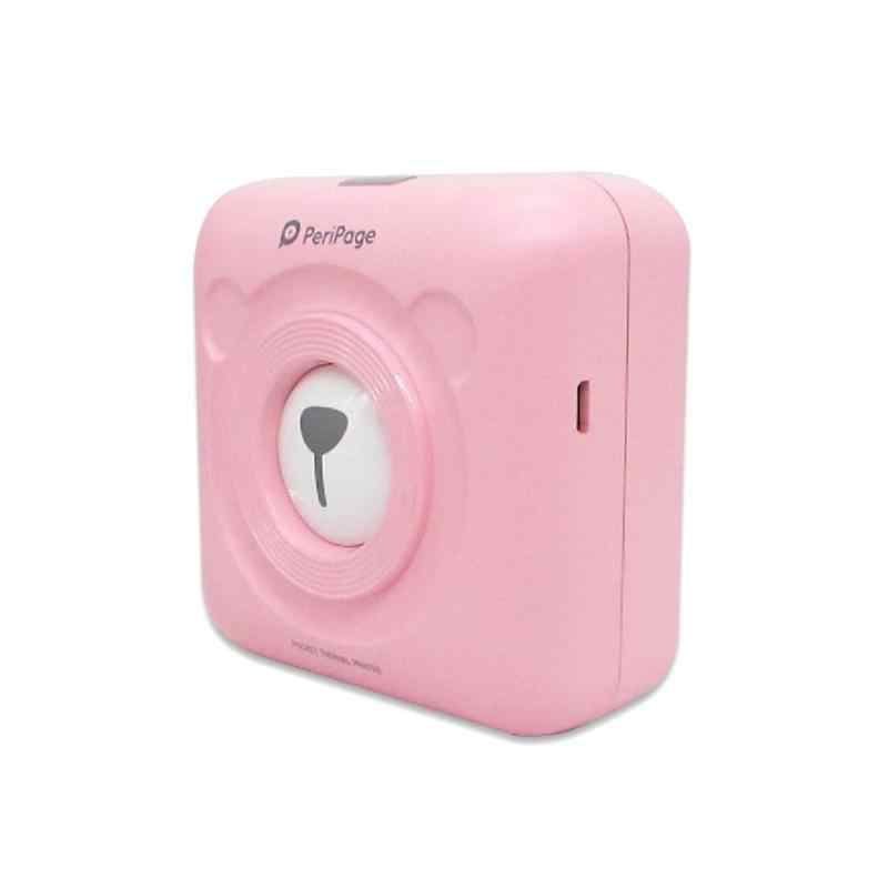 Портативний bluetooth термопринтер для смартфона PeriPage A6, рожевий