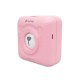 Портативний bluetooth термопринтер для смартфона PeriPage A6, рожевий