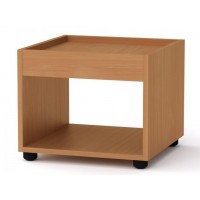 Квадратний стіл журнальний 1 Компанит МГ 6 42х42х35 см Бук Квадратний стіл журнальний 1 Компанит МГ 6 42х42х35 см Бук