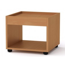 Квадратний стіл журнальний 1 Компанит МГ 6 42х42х35 см Бук