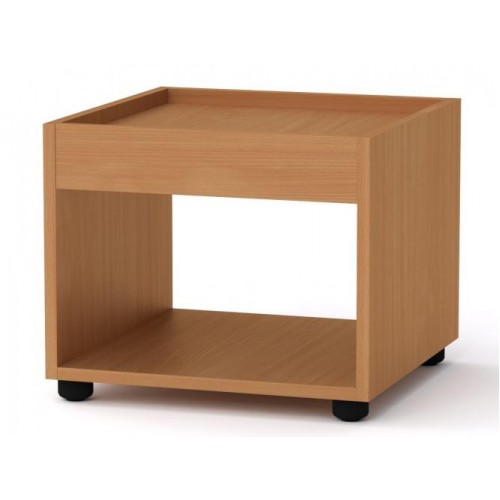 Квадратний стіл журнальний 1 Компанит МГ 6 42х42х35 см Бук Квадратний стіл журнальний 1 Компанит МГ 6 42х42х35 см Бук