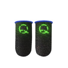 Ігрові напальчники сенсорні No Brand Choice з емблемою для ігор, що світиться вночі в Pubg Mobile CoD 2 шт Чорний