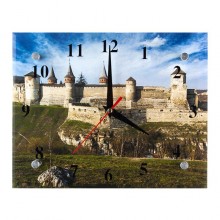 Годинник ДомАрт Кам'янець-Подільський Замок Весняний ранок 20х25х5 см (21340)
