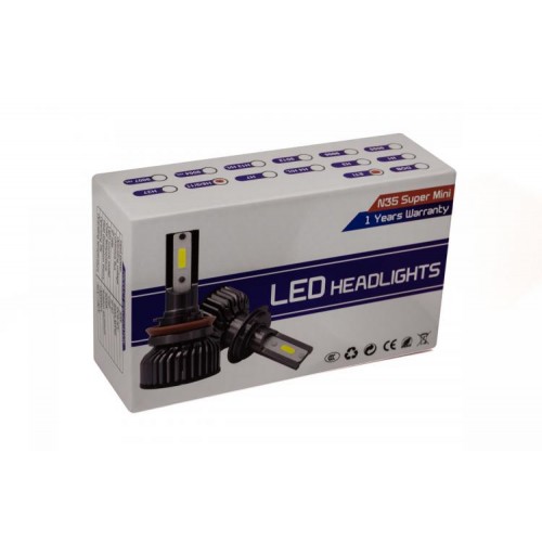 Комплект LED ламп HeadLight T18 H4 (P43t) 30W 9-32V 6000K в інтернет супермаркеті PbayMarket!