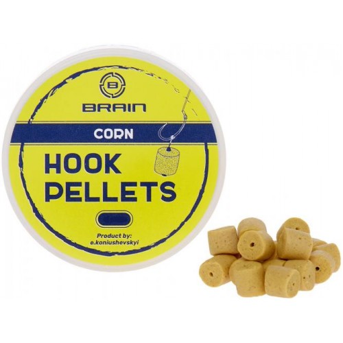 Пеллетс Brain Hook Pellets Corn кукурудза 16 мм 70 г (1858-53-87) в інтернет супермаркеті PbayMarket!