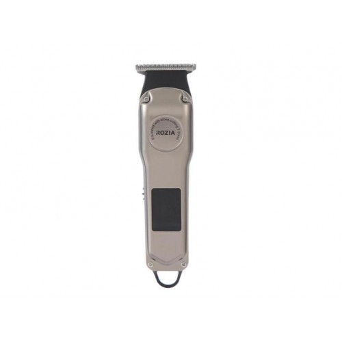 Безпровідна машинка для стрижки волосся тример акумуляторний з насадками та LCD-дисплеєм індикатором заряду ROZIA PRO HQ-308