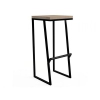 Барний стілець у стилі Loft NS-202 830x400x360 мм Черный