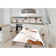 Наклейка 3Д вінілова на стіл Zatarga «Кокосове молоко» 600х1200 мм (Z182509st)