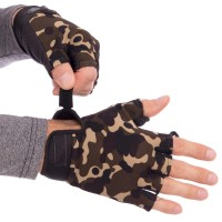 Тактичні рукавички з відкритими пальцями 5.11 BC-4379 Камуфляж Multicam L (MR08809)
