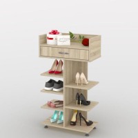 Стелаж для взуття Тиса Мебель ТО-203 Дуб сонома 105x60 см Стелаж для взуття Тиса Мебель ТО-203 Дуб сонома 105x60 см