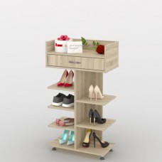 Стелаж для взуття Тиса Мебель ТО-203 Дуб сонома 105x60 см