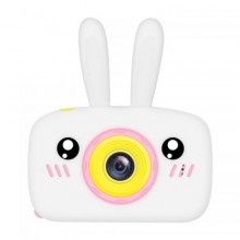 Дитяча Фотокамера Kids Funny Camera 3.0 Pro Протиударний Фотоапарат 12 Mpx Full HD 1920x1080P фото та відео зйомка Білий + Карта пам'яті 16ГБ