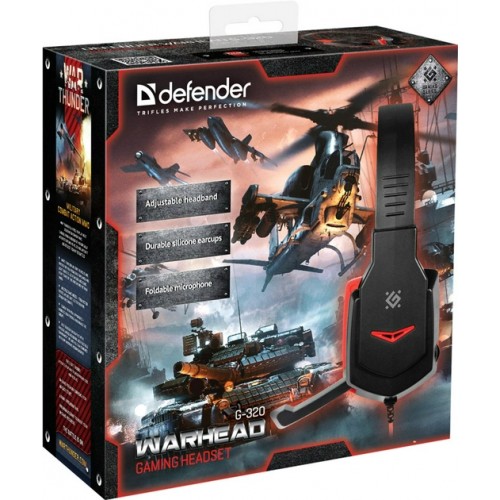 Навушники Defender Warhead G-320 Black-Red