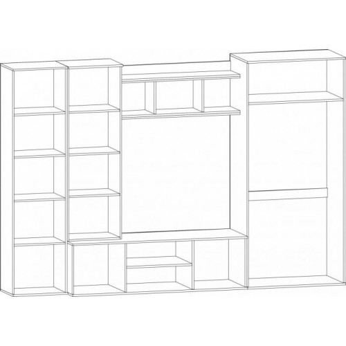 Стінка Меблі Сервіс Конго венге/дуб април Стінка Меблі Сервіс Конго венге/дуб април