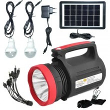 Ліхтар Luxury YJ-1902T 5W 22SMD Powerbank solar ЗУ220В Чорно-червоний (1748935803)