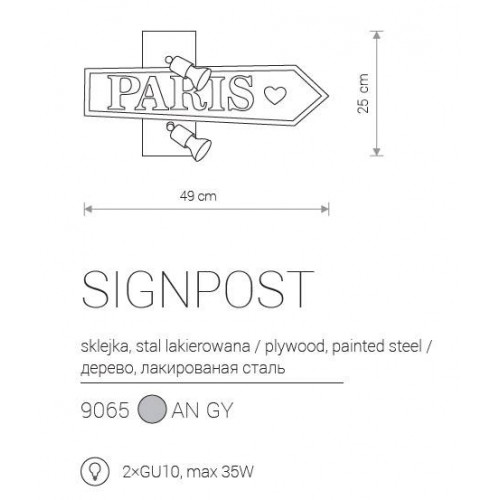 Бра Nowodvorski SIGNPOST (Now9065)