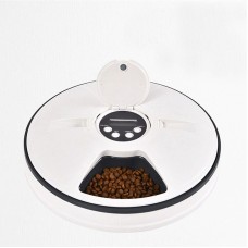 Автоматична годівниця для собак і котів електронна Pet Feeder, 30x7 см, 6 порцій по 128мл, таймер, мелодія