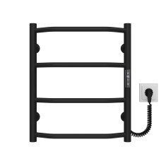 Рушникосушарка електрична Трапеція П4 400х500 Deffi Чорний JD03 (C.TR.50.40.4.E.B.R.1)