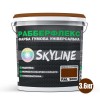Фарба гумова супереластична надстійка «РабберФлекс» SkyLine Червоно-коричнева RAL 3009 3,6 кг