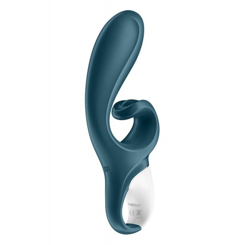 Смартвібратор-кролик Satisfyer Hug Me Bluegrey, 2 мотори, діаметр 4,2см, широка кліторальна частина в інтернет супермаркеті PbayMarket!