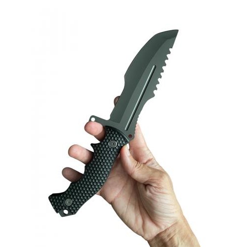 Туристичний ніж для виживання Gorillas BBQ 2-879 27.5 см Чорний (KN1065) Туристичний ніж для виживання Gorillas BBQ 2-879 27.5 см Чорний (KN1065)