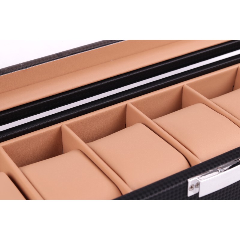 Скринька для зберігання годинників Craft 6PU.CRB.BL.BR чорний