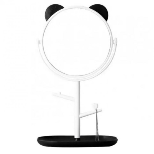 Дзеркало з підставкою під прикраси Panda 33 х 17 см Чорний (hub_3z91q8) в інтернет супермаркеті PbayMarket!