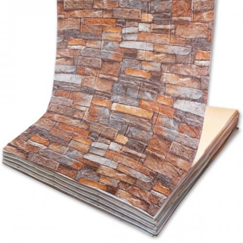 Самоклеюча декоративна 3D панель 3D Loft 20000x700x3 мм Різнокольоровий (445)