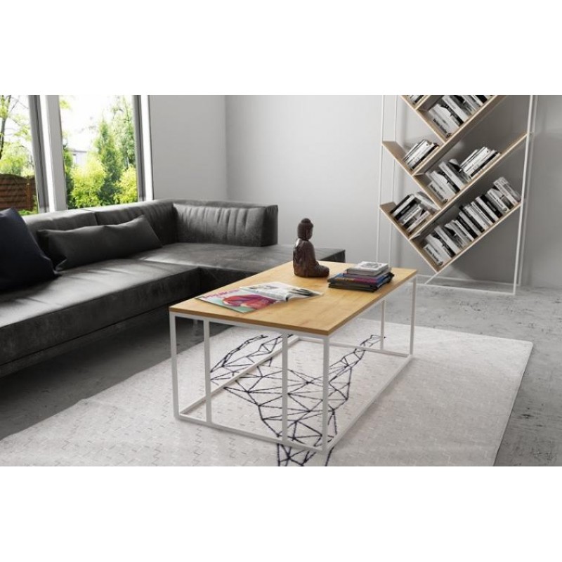 Кавовий журнальний столик у стилі Loft NS-472 480x1000x650 мм Черный