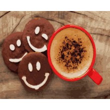 Картина за номерами Brushme Кава з печивом 40х50 см (GX28408)