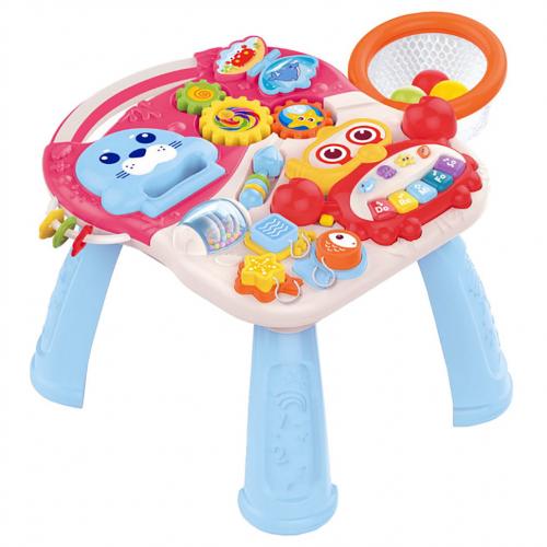 Дитячі ходунки-каталка Перші кроки 4 в 1 HUANGER HE0827 Pink музичні