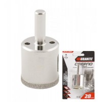 Свердло трубчасте GRANITE з алмазним напиленням для скла та плитки 28 мм 2-01-228 Свердло трубчасте GRANITE з алмазним напиленням для скла та плитки 28 мм 2-01-228