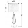 Настільна лампа Candellux Marrone 30x60 см Сріблясто-рожевий (41-01252)
