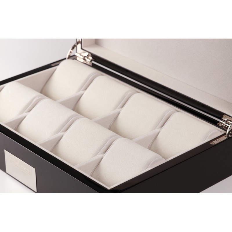 Скринька для зберігання годинників Salvadore WB/2022/8.BL 30х21х8,5 см Чорно-молочний