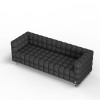 Тримісний диван KULIK SYSTEM NEXUS Антара 3 Чорний (hub_URvw61198) в інтернет супермаркеті PbayMarket!