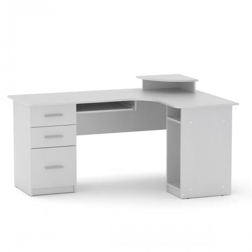 Стіл кутовий Компаніт СУ 3 160х110х87 см Німфея альба Стіл кутовий Компаніт СУ 3 160х110х87 см Німфея альба