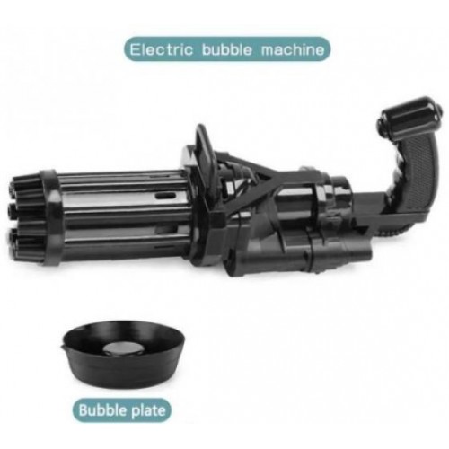 Дитячий пістолет Gatling для бульбашок Чорний Дитячий пістолет Gatling для бульбашок Чорний