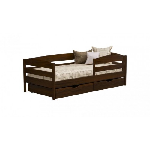 Ліжко дерев'яне Estella Нота Плюс 80х190 см Темний горіх Масив Л4 (7301266026) Ліжко дерев'яне Estella Нота Плюс 80х190 см Темний горіх Масив Л4 (7301266026)