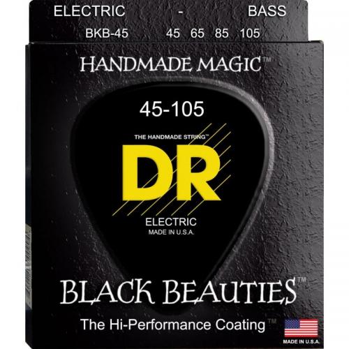 Струни для бас-гітари DR BKB-45 Black Beauties K3 Coated Medium Bass 4-Strings 45/105 Струни для бас-гітари DR BKB-45 Black Beauties K3 Coated Medium Bass 4-Strings 45/105