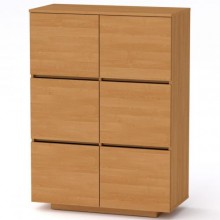 Комод Тумба 2 Компанит МГ 5 85х40х118 см вільха Комод Тумба 2 Компанит МГ 5 85х40х118 см вільха